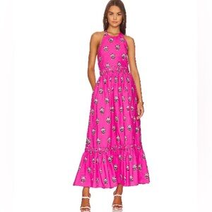 Rhode Salena Dress in Marigold Flower Hot Pink
Wedding guest dress